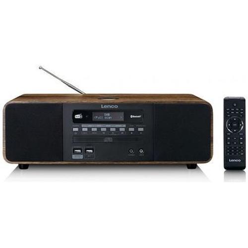 Lenco Dar-051wd, Wood - Fm/Dab+ Radio, Cd Player, Aux, Bluetooth