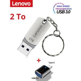 Lenovo 2,4,8, 16 To Clé USB 3.0 portable en métal haute vitesse, mémoire  étanche