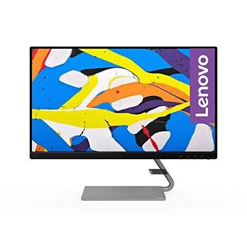 Lenovo Ecran Q24i1L cran Full HD 75 Hz, WideView antireflet, VGA, HDMI, Temps de rponse 4 ms, AMD FreeSync, Gris 60,45 cm (23,8 Pouces),