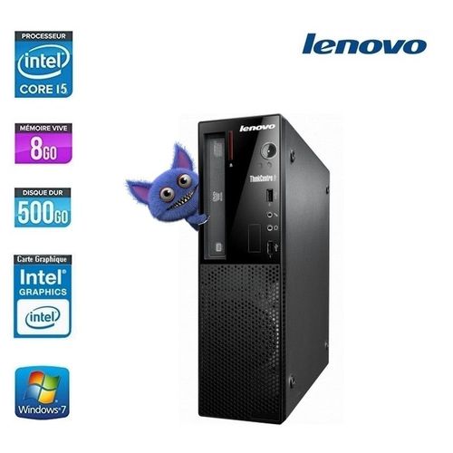 LENOVO THINKCENTRE EDGE 72 CORE I5Core i5-2.9 GHz 8 Go 500 Go Go DVDRW Intel HD Graphics Familys Microsoft Windows 7 Professional 64-bit Edition Clavier+souris compatible AZERTY