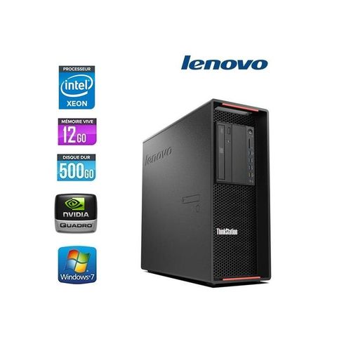 LENOVO THINKSTATION P500 XEON E5-1607 3.1GHZXeon-3.1 GHz 12 Go 500 Go Go DVDRW NVIDIA QUATRO 600 Microsoft Windows 7 Professional 64-bit Edition Clavier+souris compatible AZERTY