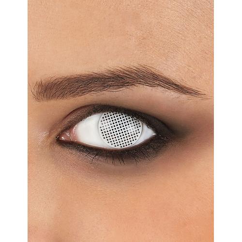 Lentilles De Contact Sans Correction Fantaisie Quadrillage Blanc Adulte