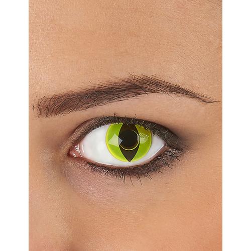 Lentilles De Contact Sans Correction Fantaisie Oeil Reptile Jaune 3 Mois Adulte