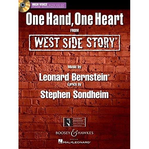 Leonard Bernstein - One Hand, One Heart: From West Side Story High Voice Edition With Cd Of Piano Accompaniments    Format Broch 