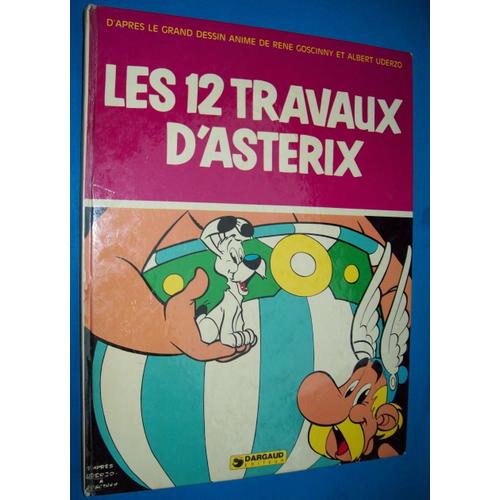 Les 12 Travaux Asterix Dargaud Grand Format Eo 4t 1976   de ren goscinny  Format Cartonn 