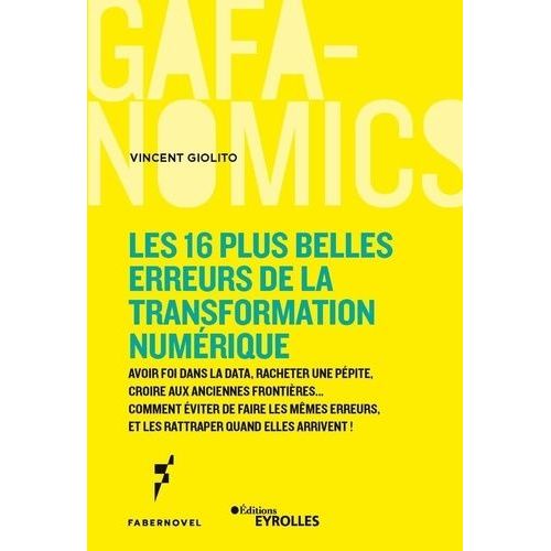 Les 16 Plus Belles Erreurs De La Transformation Numrique - Avoir Foi Dans La Data, Racheter Une Ppite, Croire Aux Anciennes Frontires - Comment viter De Faire Les Mmes Erreurs, Et Les...   de Giolito Vincent  Format Beau livre 