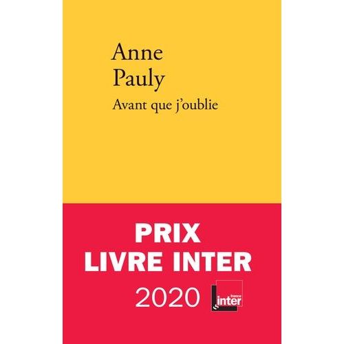 Avant Que J'oublie    Format Beau livre 