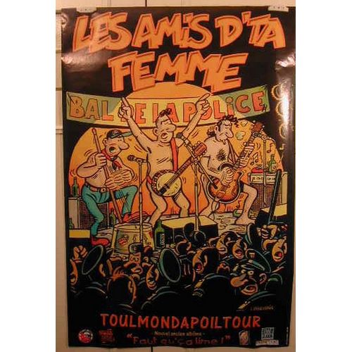 Les Amis D'ta Femme - Margerin - 68x100cm - Affiche / Poster Envoi En Tube
