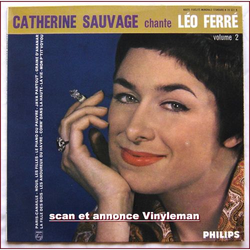 Les Amoureux Du Havre / Paris-Canaille / Le Piano Du Pauvre / Java Partout / Nous, Les Filles / Graine D'ananar / La Fille Des Bois / Comme Dans La Haute / Mon P'tit Voyou / La Vie  - Catherine Sauvage (Chante Lo Ferr, Album 25cm Biem Vol.2)