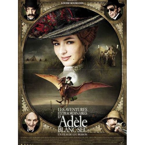 Les Aventures Extraordinaires D'Adle Blanc-Sec - Vritable Affiche De Cinma Plie - Format 40x60 Cm - De Luc Besson Avec Louise Bourgoin, Mathieu Amalric, Jean-Paul Rouve, Gilles Lellouche - 2010