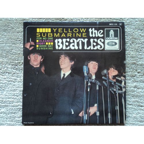 Les Beatles Yellow Submarine Eleanor Rigby Odeon Meo 126 Ep 45 Tours - 