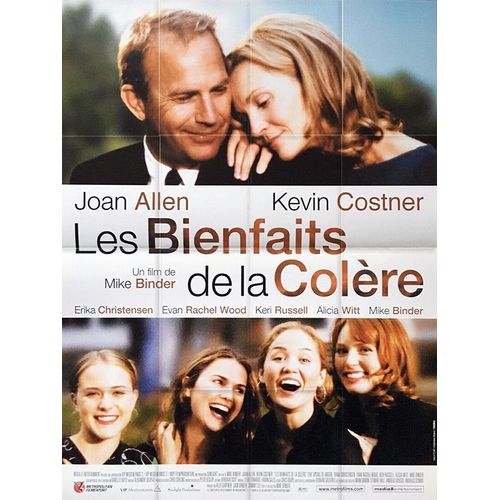 Les Bienfaits De La Colre (The Upside Of Anger) - Vritable Affiche De Cinma Plie - Format 120x160 Cm - De Mike Binder Avec Joan Allen, Kevin Costner, Erika Christensen, Evan Rachel Wood - 2005