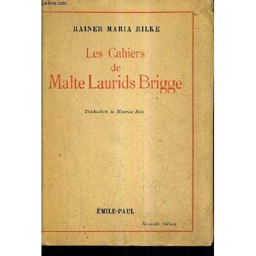 Les Cahiers De Malte Laurids Brigge. Livre ancien Rakuten Les Cahiers De Malte Laurids Brigge. Livre ancien Rakuten