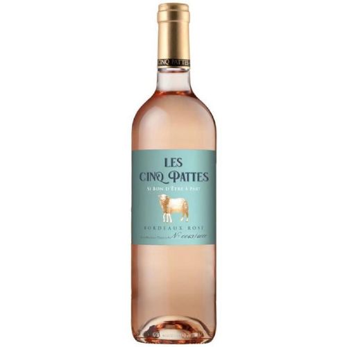 Les Cinq Pattes 2022 Bordeaux - Vin Ros De Bordeaux