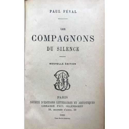 Les Compagnons Du Silence   de paul fval 