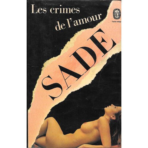 Les Crimes De L'amour   de Sade  Format Poche 