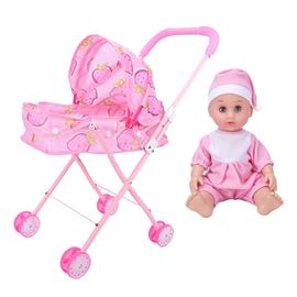 Les Enfants Font Semblant De Jouer Des Jouets Poussette De Poupee De Bebe B Rakuten