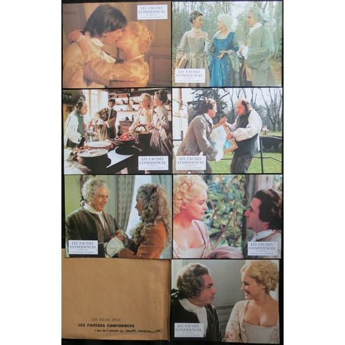 Les Fausses Confidences - Film 1984 De Daniel Moosmann Avec Brigitte Fossey , Jean-Pierre Bouvier , Michel Galabru - 7 Photos Originales D'exploitation De Cinma - Chaque Petite Affiche 21x27 Cm