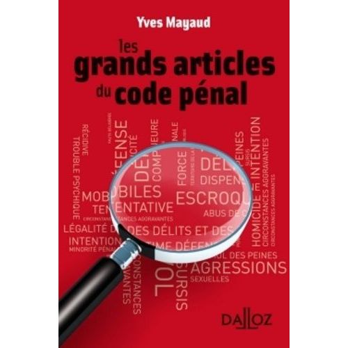 Les Grands Articles Du Code Pnal    Format Poche 
