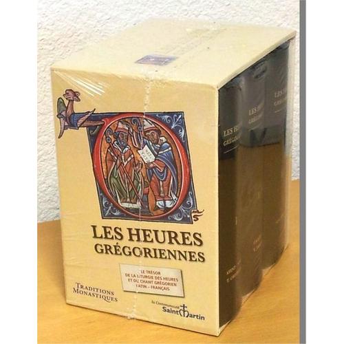 Les Heures Grgoriennes - 3 Volumes - Edition Bilingue Franais-Latin   de Communaut Saint-Martin  Format Pack 