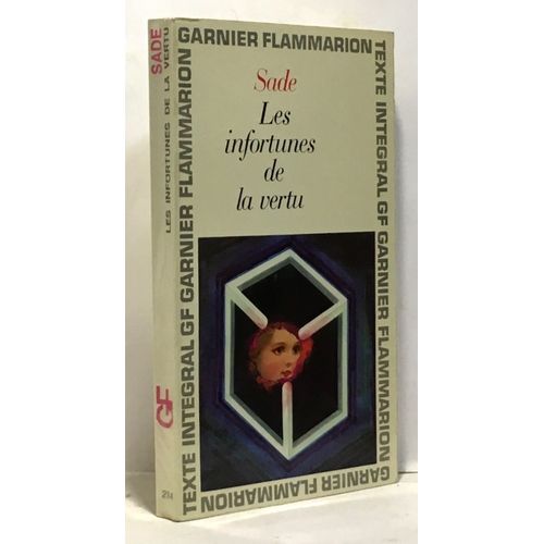 Les Infortunes De La Vertu   de Sade  Format Broch 