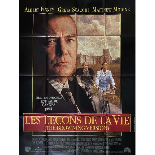 Les Leons De La Vie (The Browning Version) - Vritable Affiche De Cinma Plie - Format 120x160 Cm - De Mike Figgis Avec Albert Finney, Greta Scacchi, Matthew Modine, Michael Gambon - 1994