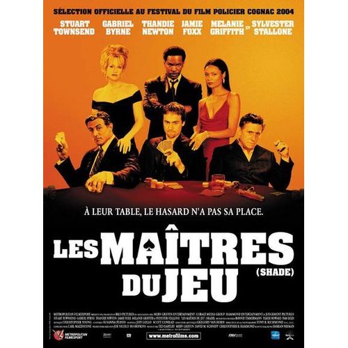 Les Matres Du Jeu (Shade) - Vritable Affiche De Cinma Plie- Format 40x60 Cm - De Damian Nieman Avec Sylvester Stallone, Thandie Newton, Gabriel Byrne, Stuart Townsend, Bo Hopkins -2002