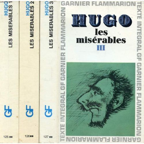 Les Miserables, 3 Tomes   de victor hugo  Format Broch 