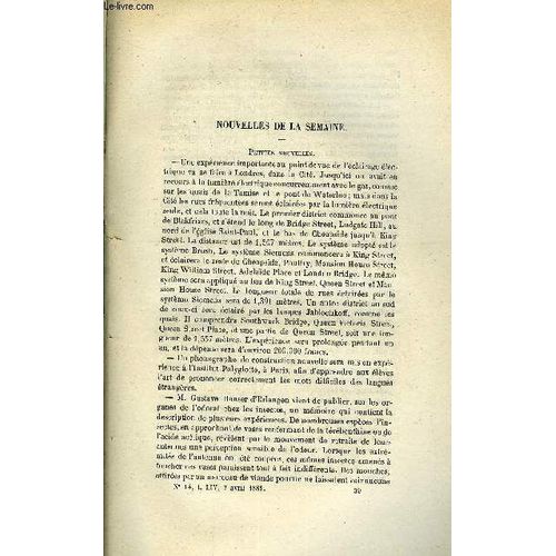 Les Mondes (Cosmos) N 14 - Observatoire Populaire Du Trocadro, Conversion Des Dgrs Fahrenheit Et Raumur En Centigrades, Conversion Des chelles Thermomtriques, Quelques Causes Perturbatrices De(...)   de COLLECTIF 