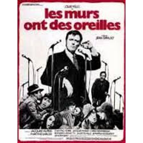 Les Murs Ont Des Oreilles - Jean Girault - Louis Velle - Affiche De Cinma Plie 120x160 Cm