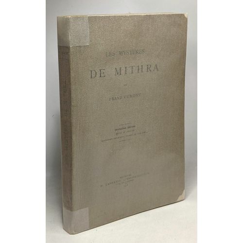 Les Mystres De Mithra - 3e dition Revue Et Annot 28 Figures   de Franz Cumont  Format Broch 