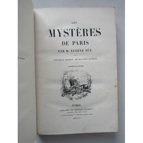 Les Mystres De Paris Tome 3 . Nouvelle dition, Revue Par L'auteur, Librairie De Charles Gosselin, 1843-1844   
