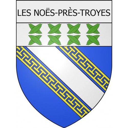 Les Nos-Prs-Troyes 10 Ville Stickers Blason Autocollant Adhsif - Taille : 17 Cm