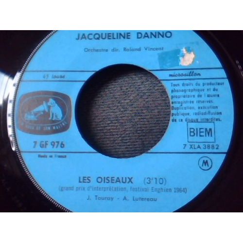Les Oiseaux / Pas Toi  - Jacqueline Danno