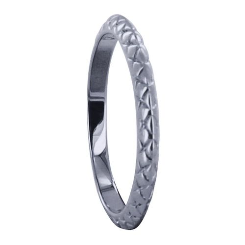 Les Poulettes Bijoux - Bague Argent Rhodi Alliance Cisele