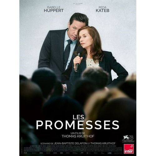 Les Promesses - Vritable Affiche De Cinma Plie - Format 40x60 Cm - De Thomas Kruithof Avec Isabelle Huppert, Reda Kateb, Naidra Ayadi, Soufiane Guerrab, Herv Pierre - 2022