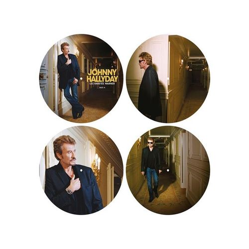 Les Rarets Warner (Double Vinyle Picture-Disc Collector) - Vinyle 33 Tours - Johnny Hallyday