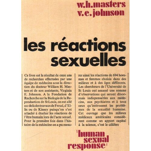 Les Reactions Sexuelles   de Masters/ Johnson 