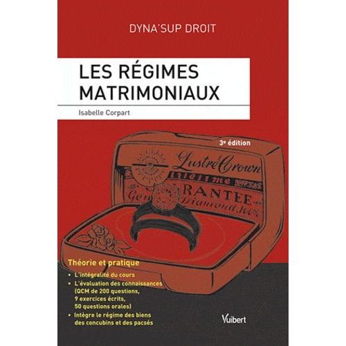 Les Rgimes Matrimoniaux   de Corpart Isabelle  Format Poche 