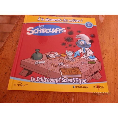 Les Schtroumpfs A La Dcouverte Des Mtiers Tome 11 : Le Schtroumpf Scientifique   de Peyo  Format Reli 