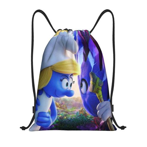 Les Schtroumpfs Sac  Dos  Cordon De Serrage Pour Le Sport, Le Yoga, La Natation, La Gym, Le Sport, La Sangle - Yq1185