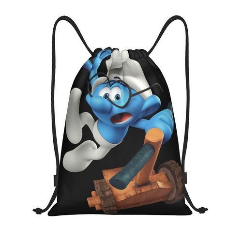 Les Schtroumpfs Sac  Dos  Cordon De Serrage Pour Le Sport, Le Yoga, La Natation, Le Sport, La Gym, Le Sport, La Sangle - Yq1337