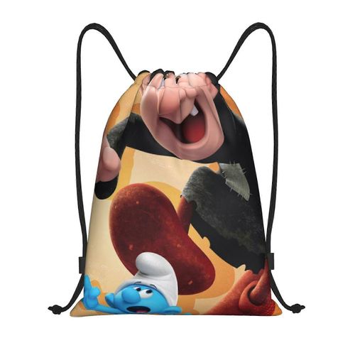 Les Schtroumpfs Sac  Dos  Cordon De Serrage Pour Le Sport, Le Yoga, La Natation, Le Sport, La Gym, Le Sport, La Sangle - Yq1349