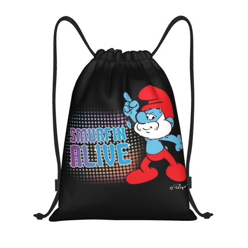 Les Schtroumpfs Sac  Dos  Cordon De Serrage Pour Le Sport, Le Yoga, La Natation, Le Sport, La Gym, Le Yoga, La Natation, Yq1109