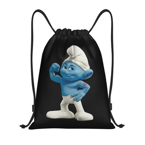 Les Schtroumpfs Sac  Dos  Cordon De Serrage, Sac De Sport, Sac De Sport Pour Le Yoga, La Natation, Sac  Bandoulire - Yq1143