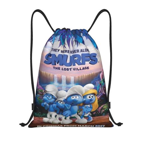 Les Schtroumpfs Sac  Dos  Cordon De Serrage, Sac De Sport, Sac De Sport Pour Le Yoga, La Natation, Sac  Bandoulire - Yq1145