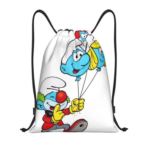 Les Schtroumpfs Sac  Dos  Cordon De Serrage, Sac De Sport, Sac De Sport Pour Le Yoga, La Natation, Sac  Bandoulire - Yq1163