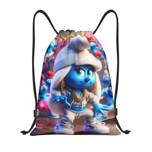 Les Schtroumpfs Sac  Dos  Cordon De Serrage, Sac De Sport, Sac De Sport Pour Le Yoga, La Natation, Sac  Bandoulire - Yq1191