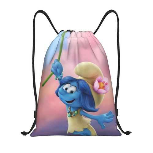Les Schtroumpfs Sac  Dos  Cordon De Serrage, Sac De Sport, Sac De Sport Pour Le Yoga, La Natation, Sac  Bandoulire - Yq1227