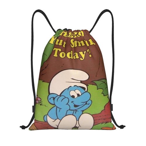 Les Schtroumpfs Sac  Dos  Cordon De Serrage, Sac De Sport, Sac De Sport Pour Le Yoga, La Natation, Sac  Bandoulire - Yq1237